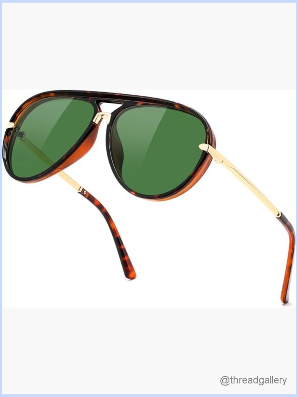 Classic Aviator Sunglasses UV400 Protection Metal Temples
